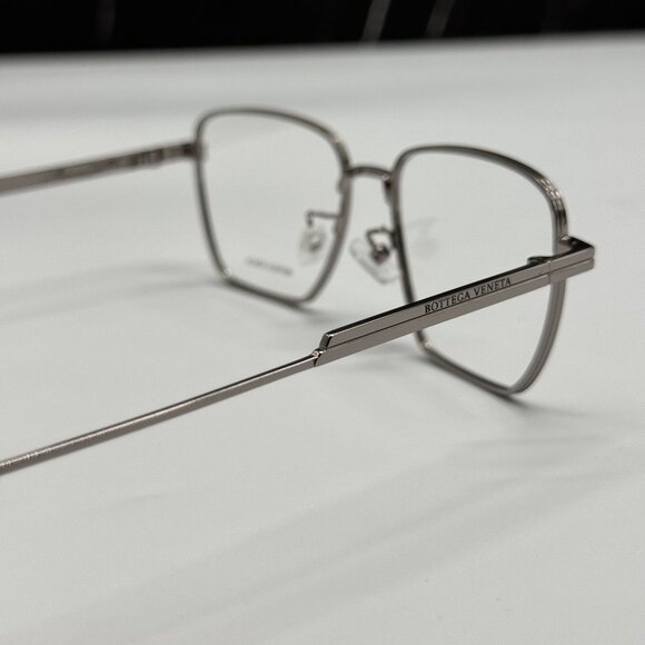 NEW BOTTEGA VENETA BV1015O 003 SILVER UNISEX EYEGLASSES BOTTEGA VENETA - Picture 5 of 9